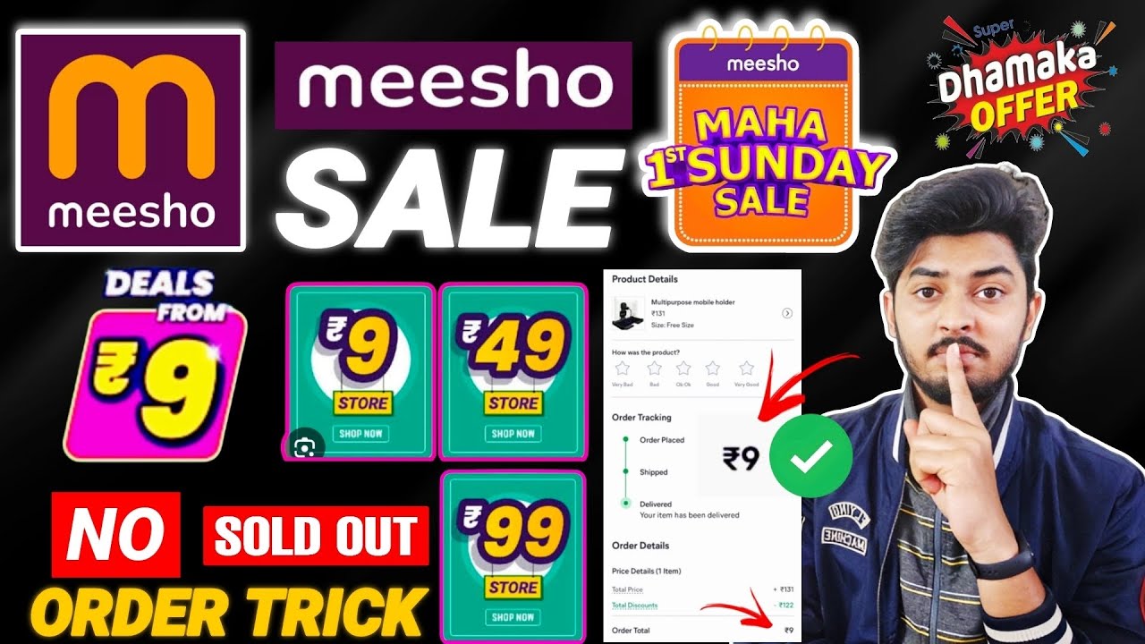 Meesho Sale Today Offer 9 Rupees – Get Amazing Deals Starting At Just ₹9!